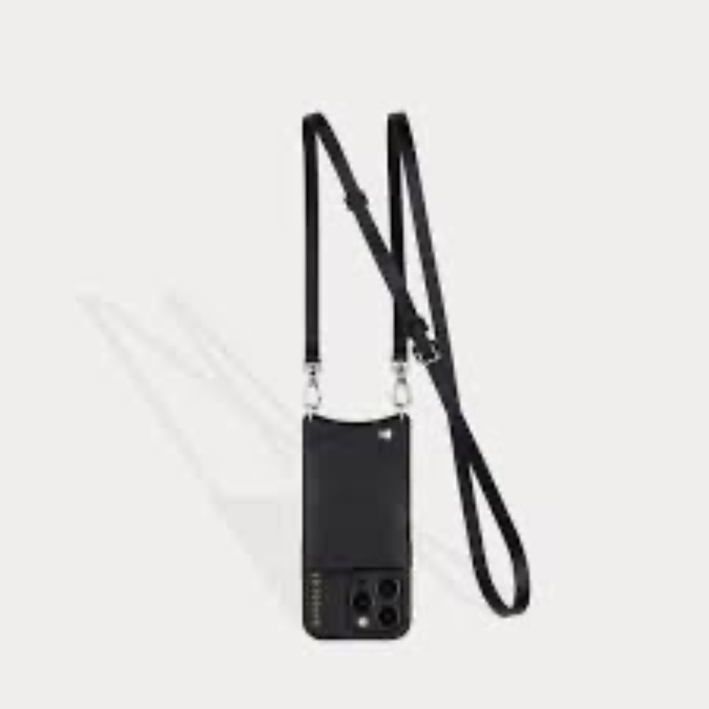 Bandolier Emma Pebble Leather Crossbody - iPhone 11Pro - Silver